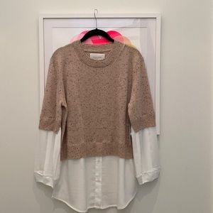 NWT Brochu Walker “The Looker” layered sweater blouse
